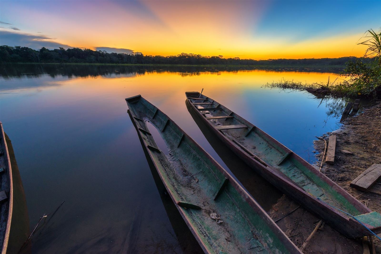 Sonnenuntergang im Madidi Nationalpark